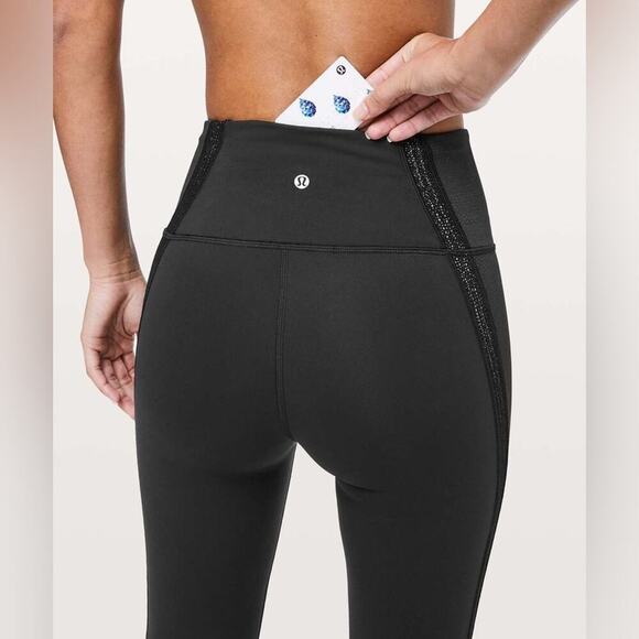 Lululemon Power Lines Pant *28" in Black/Meisai Ice Grey Size 8. - Picture 14 of 16